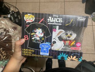 NEW Alice In Wonderland Flocked bunny Pop