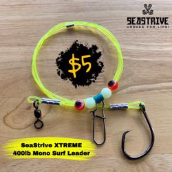 SeaStrive XTREME 400lb Mono Surf Leader
