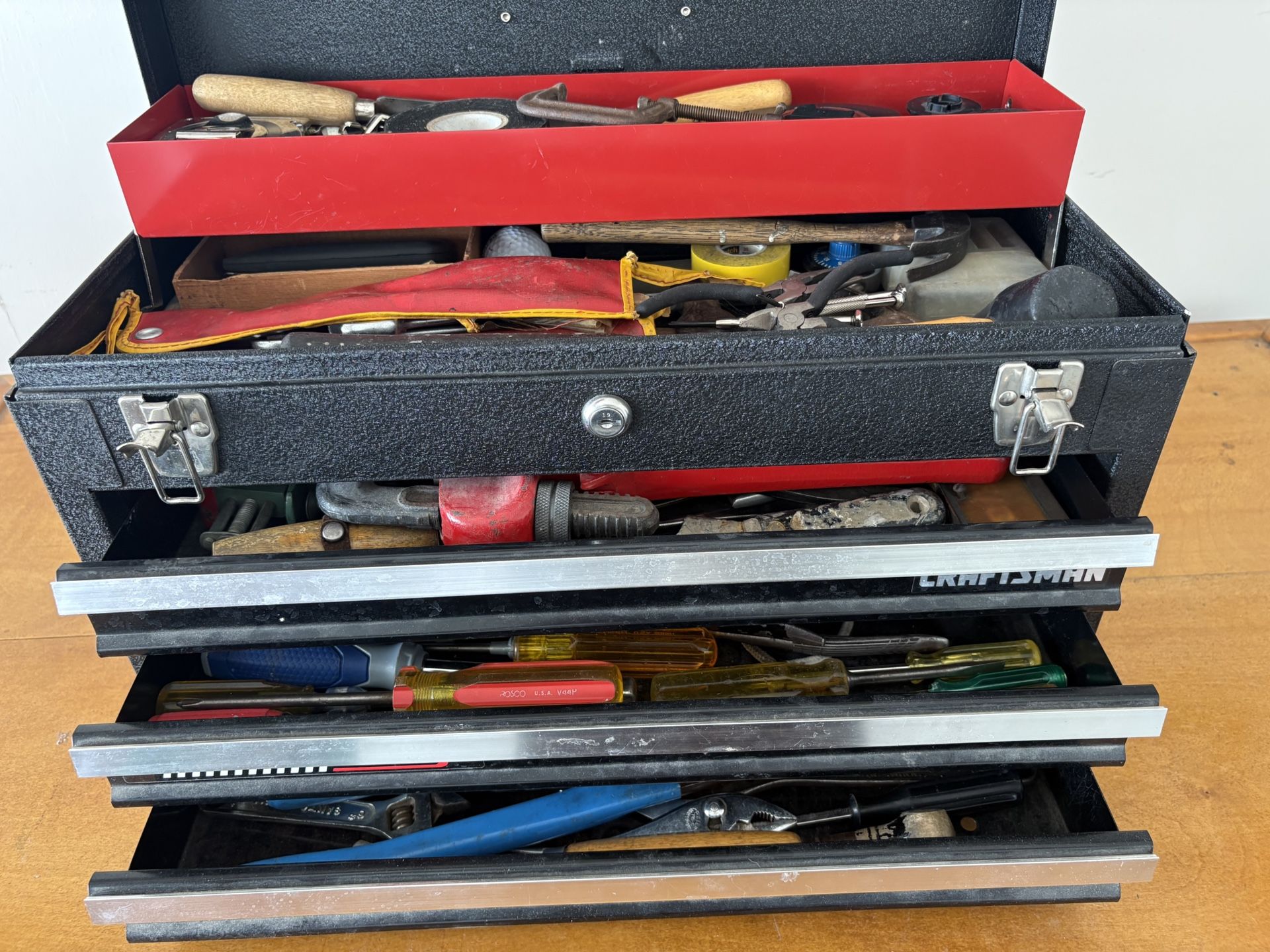 Craftsman Tool Box with Tools