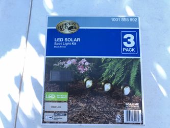Solar-powered LED garden lights