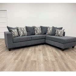 New Sectional With Pillows And Free Delivery 