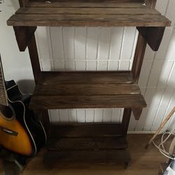 2 Wooden Shelves