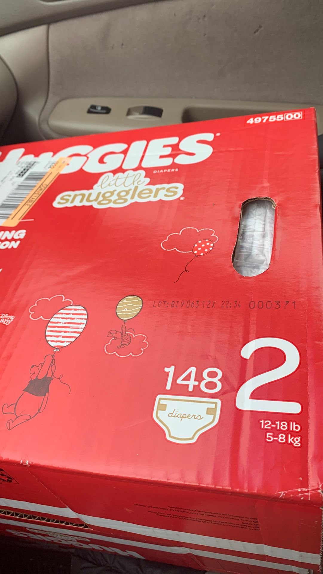 2 boxes 148 count Huggies size 2 little snugglers brand new unopened