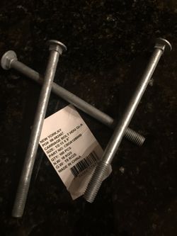 Galvanized bolts