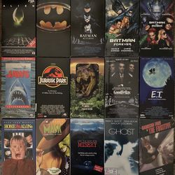 15 VHS Tape Lot - Alien, Jaws, Batman, Goodfellas, Jurassic Park & more