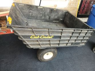Cub cadet hauler dump cart for riding mowers $375