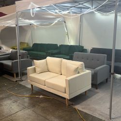 On Sale!!! Only $150  Velvet Loveseat Sofa And Linen Loveseat.. (while Supplies Last) 