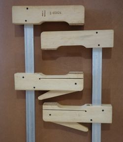 Pair of Vintage Woodworking Clamps 24x4