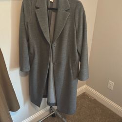 H&M Gray Peacoat/jacket