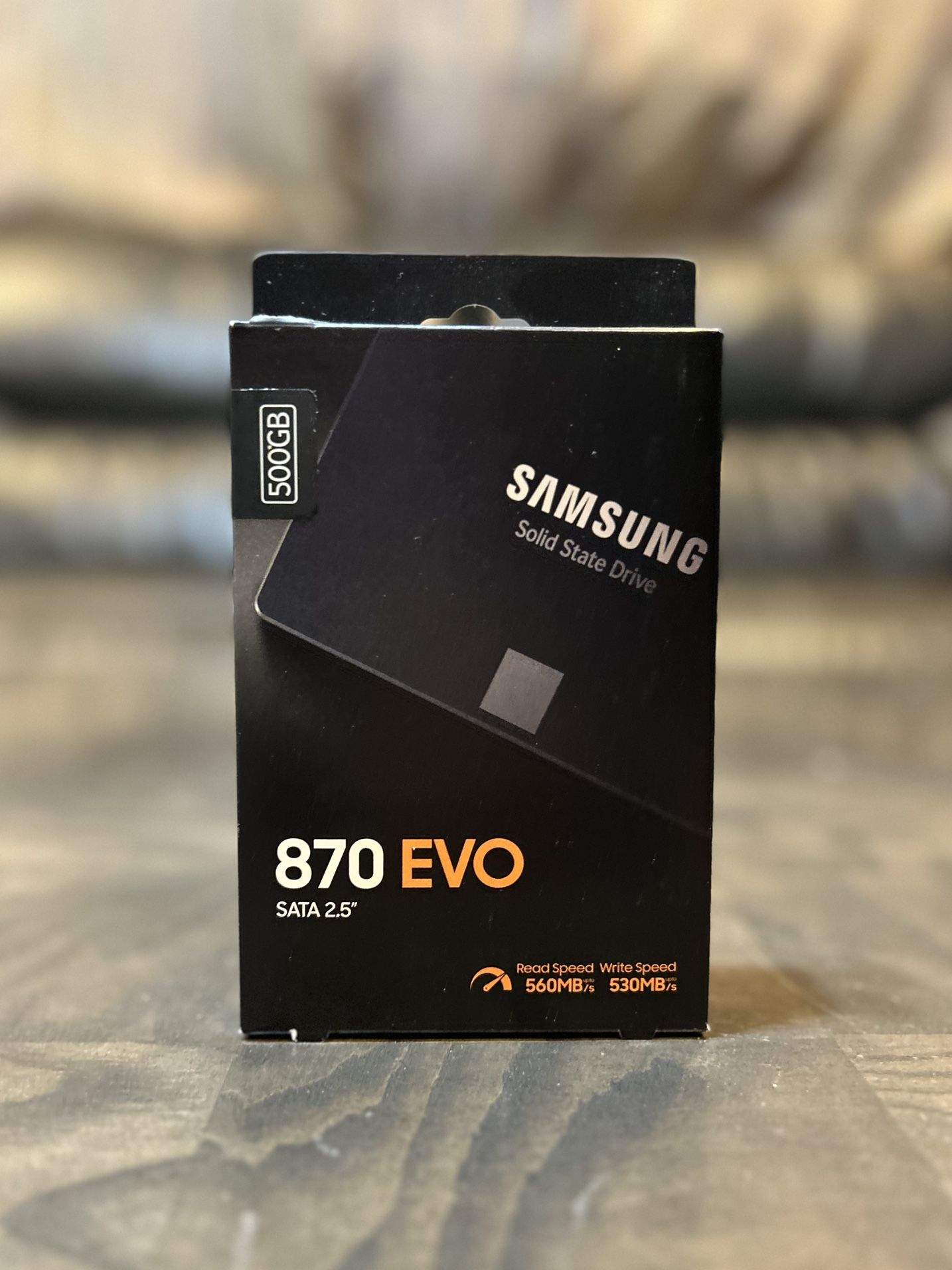 Samsung 870 EVO 500GB 2.5” SATA SSD for laptops desktops AIO storage and other devices