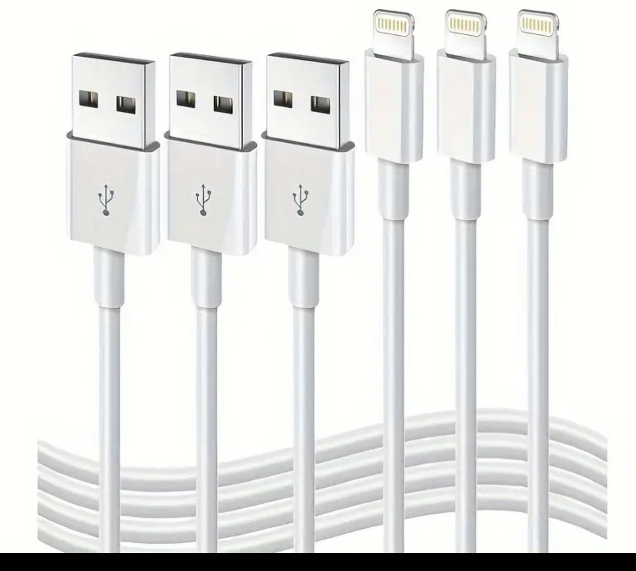 6 Ft USB MFI Certified Lightning Cable For iPhone