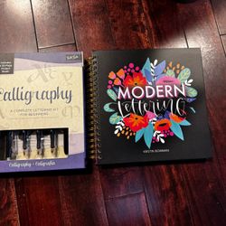 Calligraphy kit and lettering book