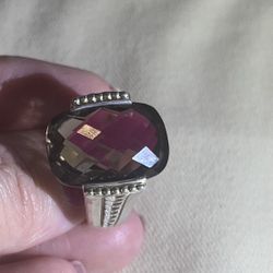 Large Brown Stone Ring