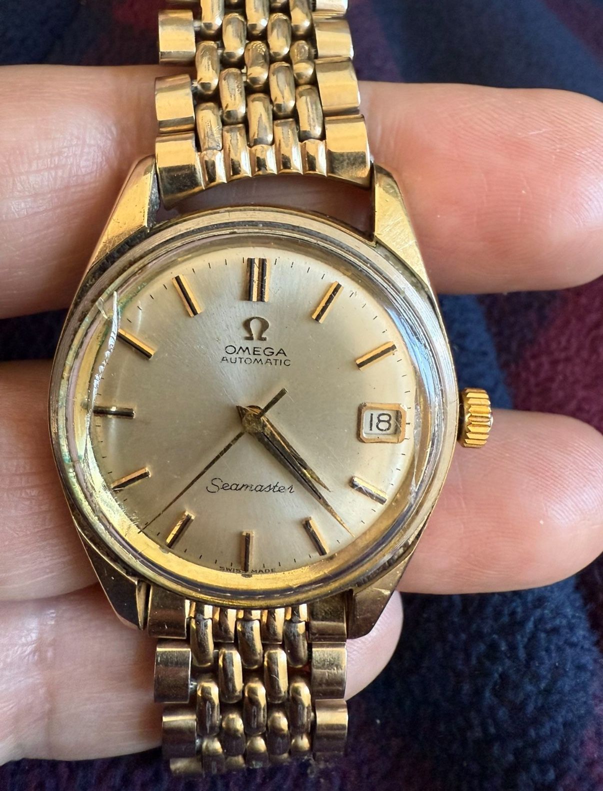 Gold Plated OMEGA SEAMASTER VINTAGE