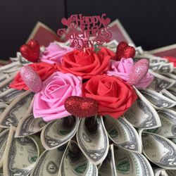 Flower Bouquet - Pink And Red