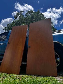 3 Solid Wood Doors-2 32”x80”H- 36”Lx80”H $150 Each