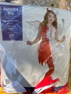 Naughty & Nice Halloween Costume Girls Large 12-14