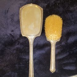 Sterling 90 Mirror And Hair brush