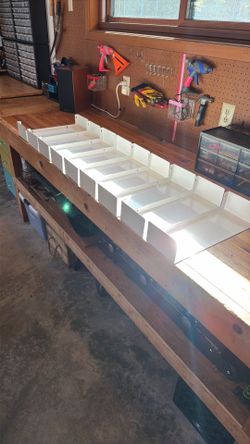 Wall Mounted White Metal Shelves