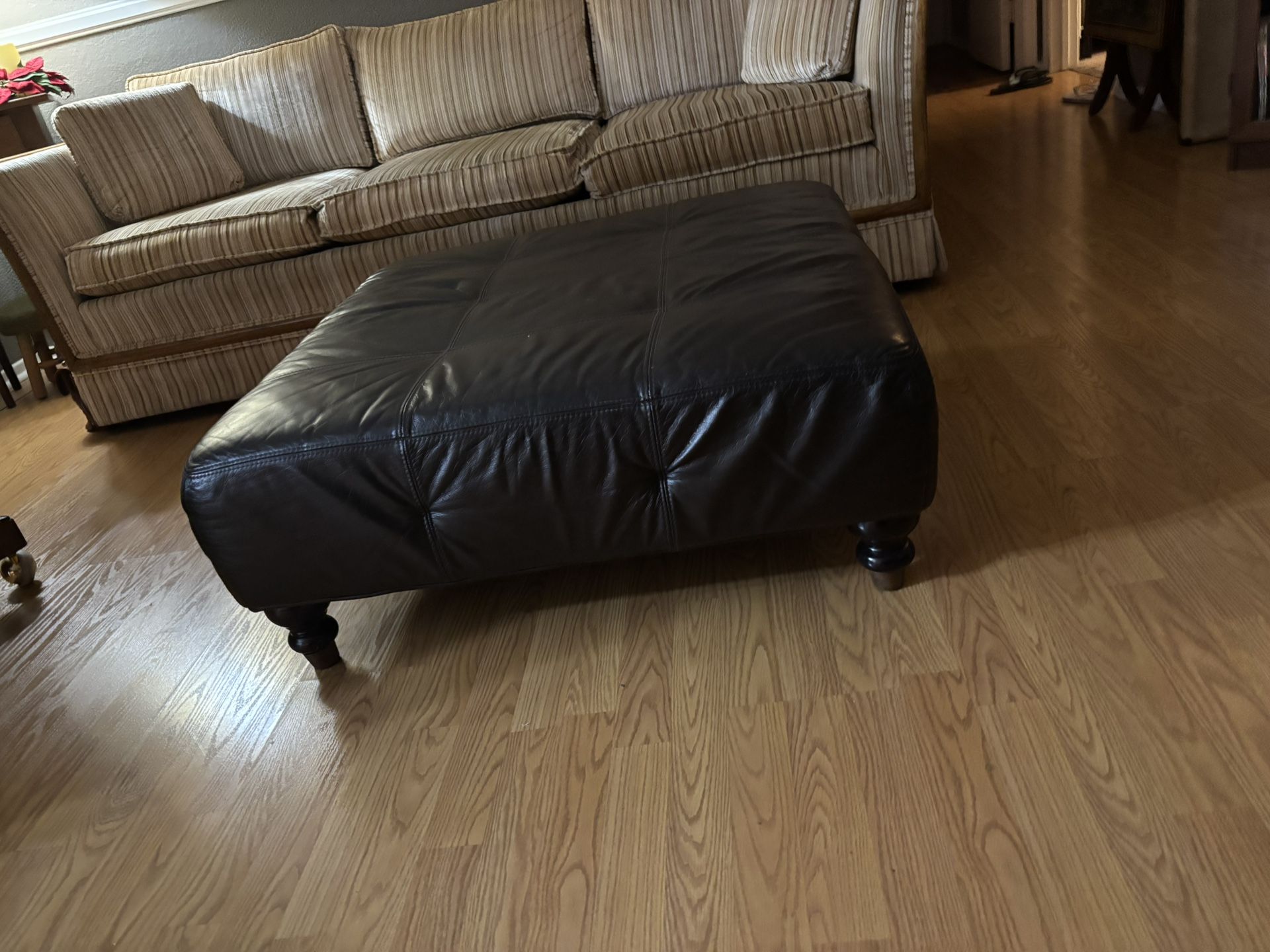 Free!! Large leather ottoman in great condition