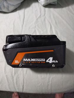 Rigid 4Ah 18v Max output battery