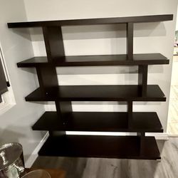 Modern Black Bookcase