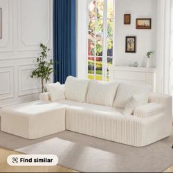White Sectional 