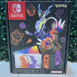 Nintendo Switch OLED Pokémon Scarlet & Violet Limited Edition 64GB - Open Box.