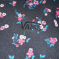 Vans Beauty Floral Drawstring Hoodie Size M