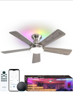 42" Ceiling fan with RGB light