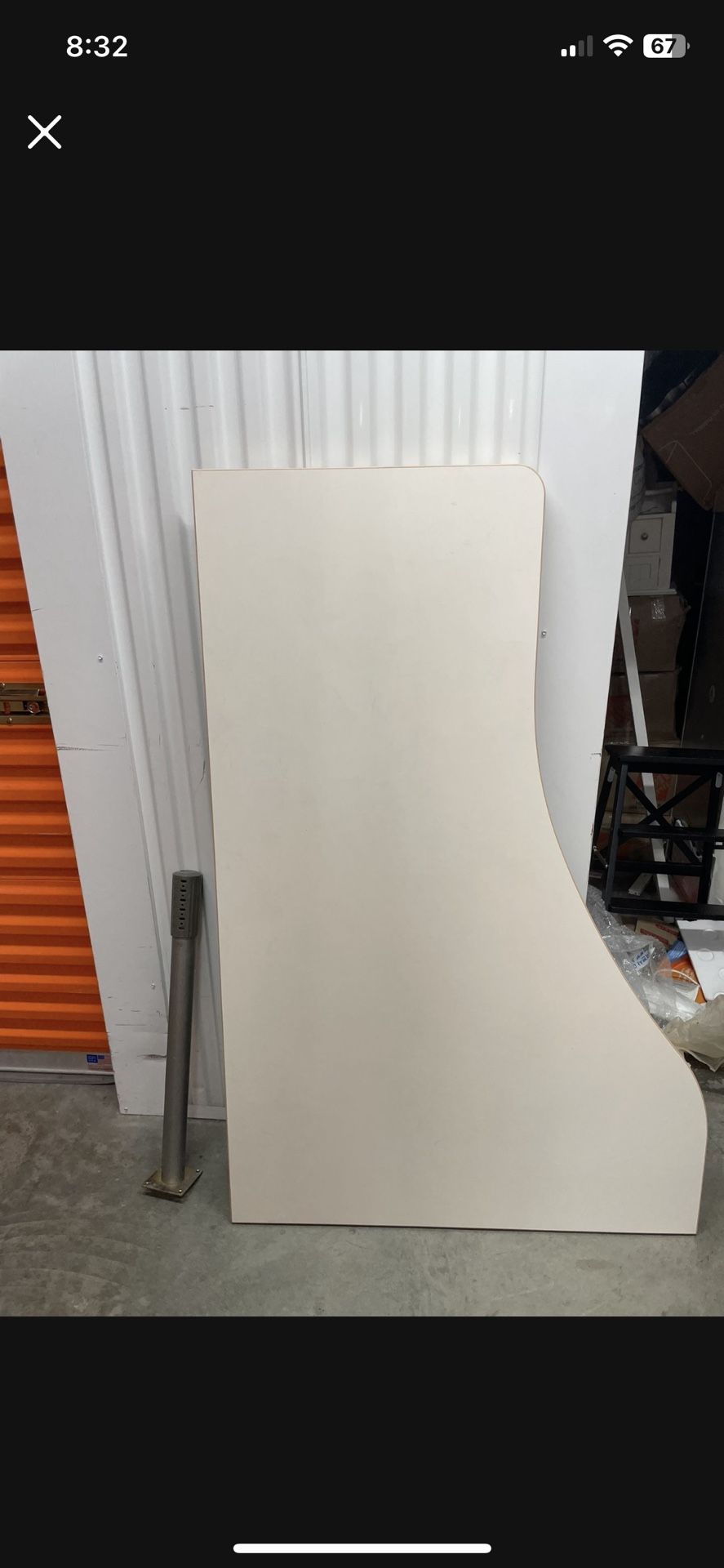 Twin Bed (mattress + Frame) // W Desk + Office Chair
