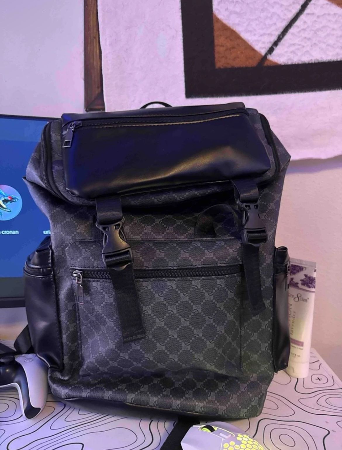 Black And Grey Fashion Backpack