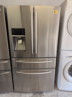 SAMSUNG 36” FRENCH DOOR REFRIGERATOR (NO ICE ON ICEMAKER)