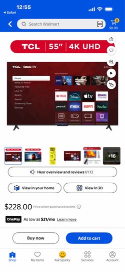 55 in tv