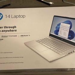 HP 14” LAPTOP 128GB SSD HARD DRIVE WINDOWS VERY FAST BRAND NEW HIGH DEFINITION!