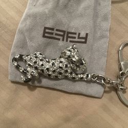 New EFFY Leopard Keychain 
