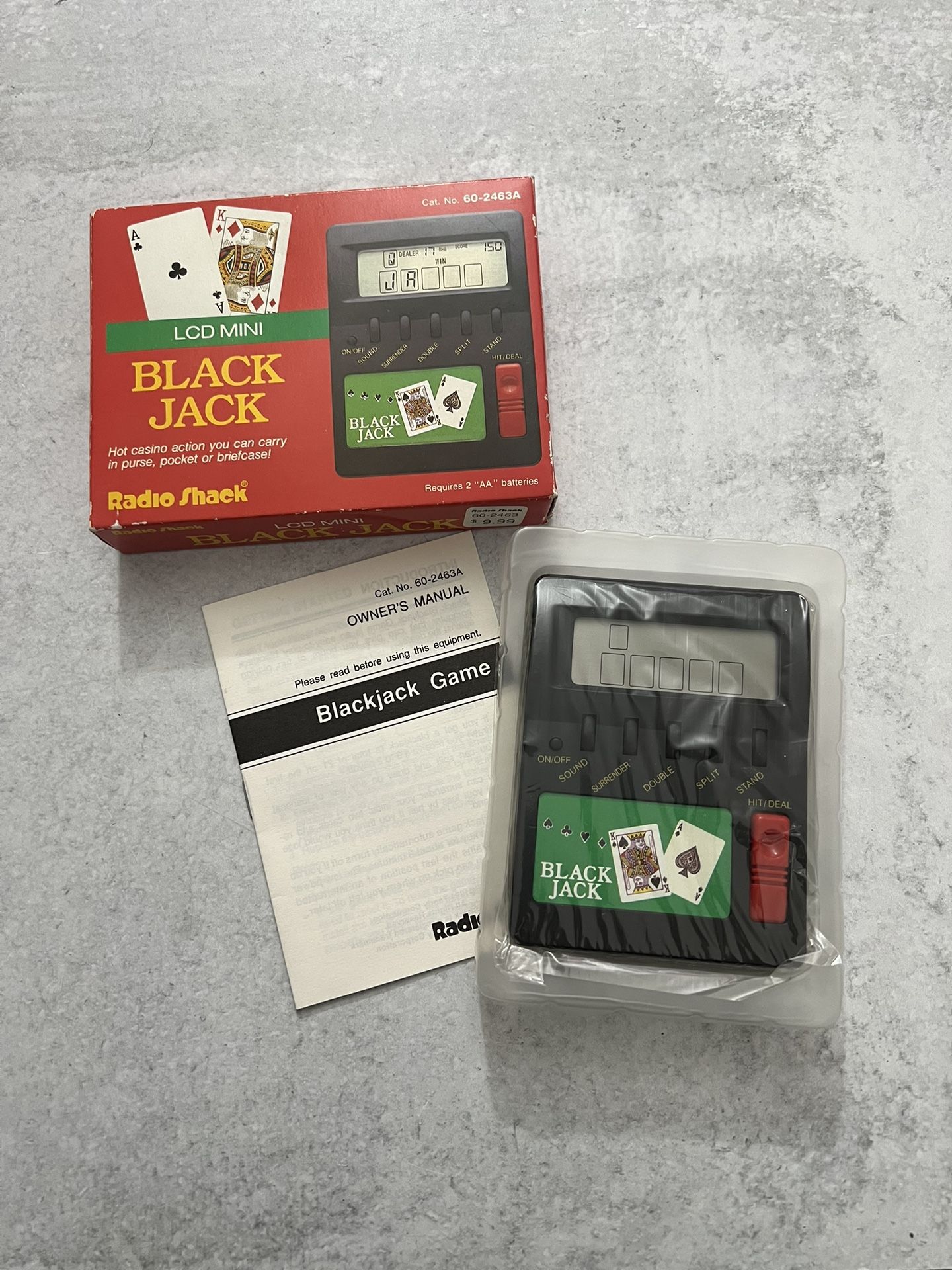 Vintage Radio Shack Blackjack Handheld Game