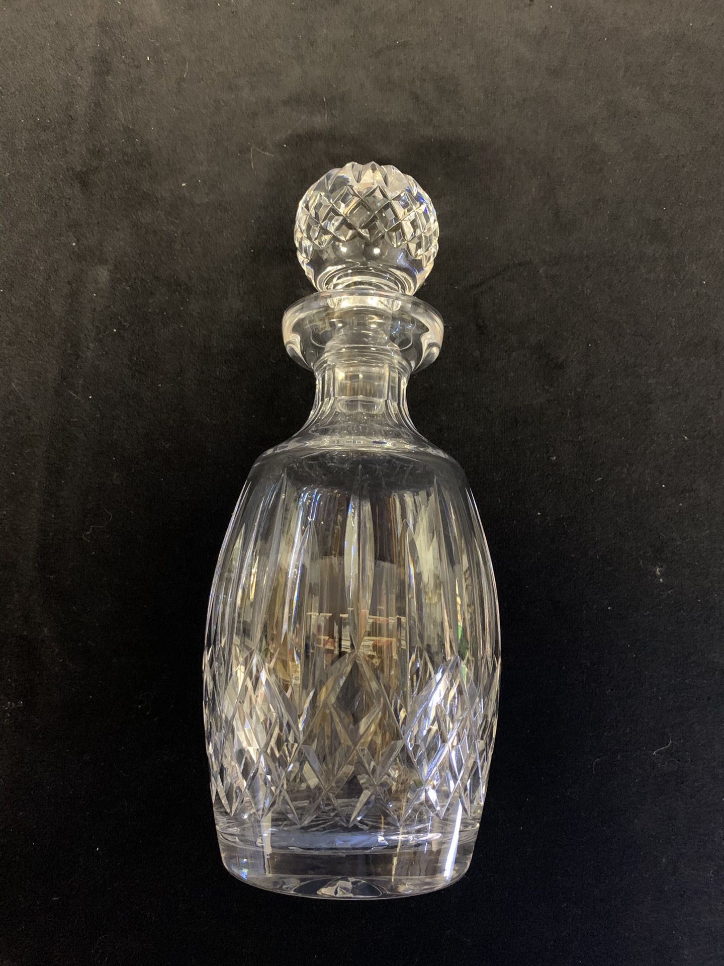 Waterford Crystal round spirit decanter Lismore