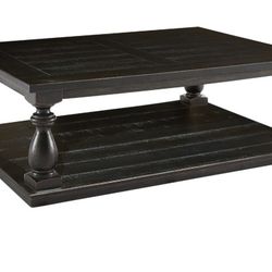 Black Coffee Wood Table