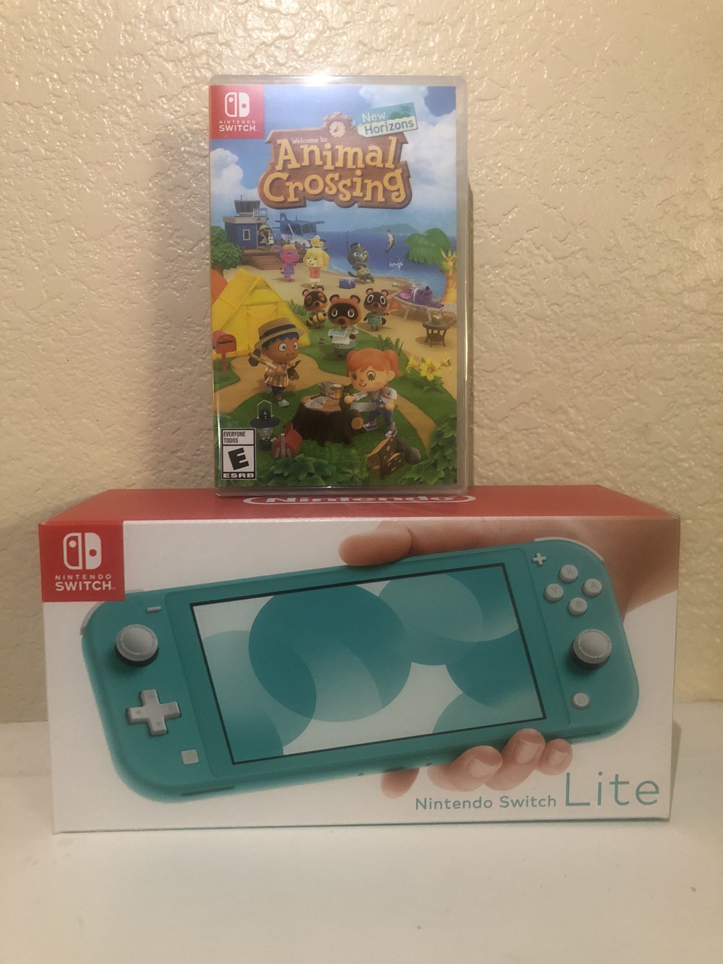 Nintendo Switch Lite Turquoise w/ Animal Crossing (Sealed)