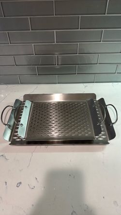 Stainless Steel Grill Basket with Handles