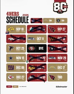 49er 2026 tickets