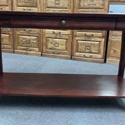 Console Table Cherry Finish 