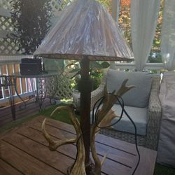 Antler Table Lamp with Shade