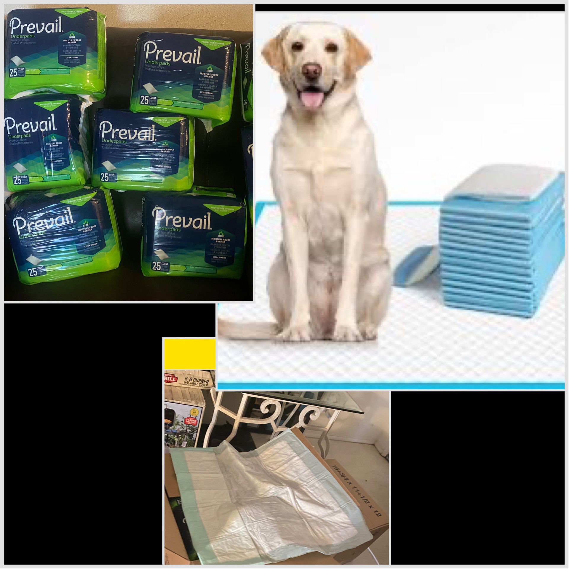 ✅🐶🐶🐾/🛌🛏️ pick up in yakima.just $40 for 150 pads!!!!  xtra large puppy pads/ bed pads used for either or!!!-(they’re actually larger than the ext