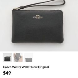 Coach Wrists Wallet New Original 