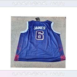 identify central LeBron James USA Jersey Official Player Gear