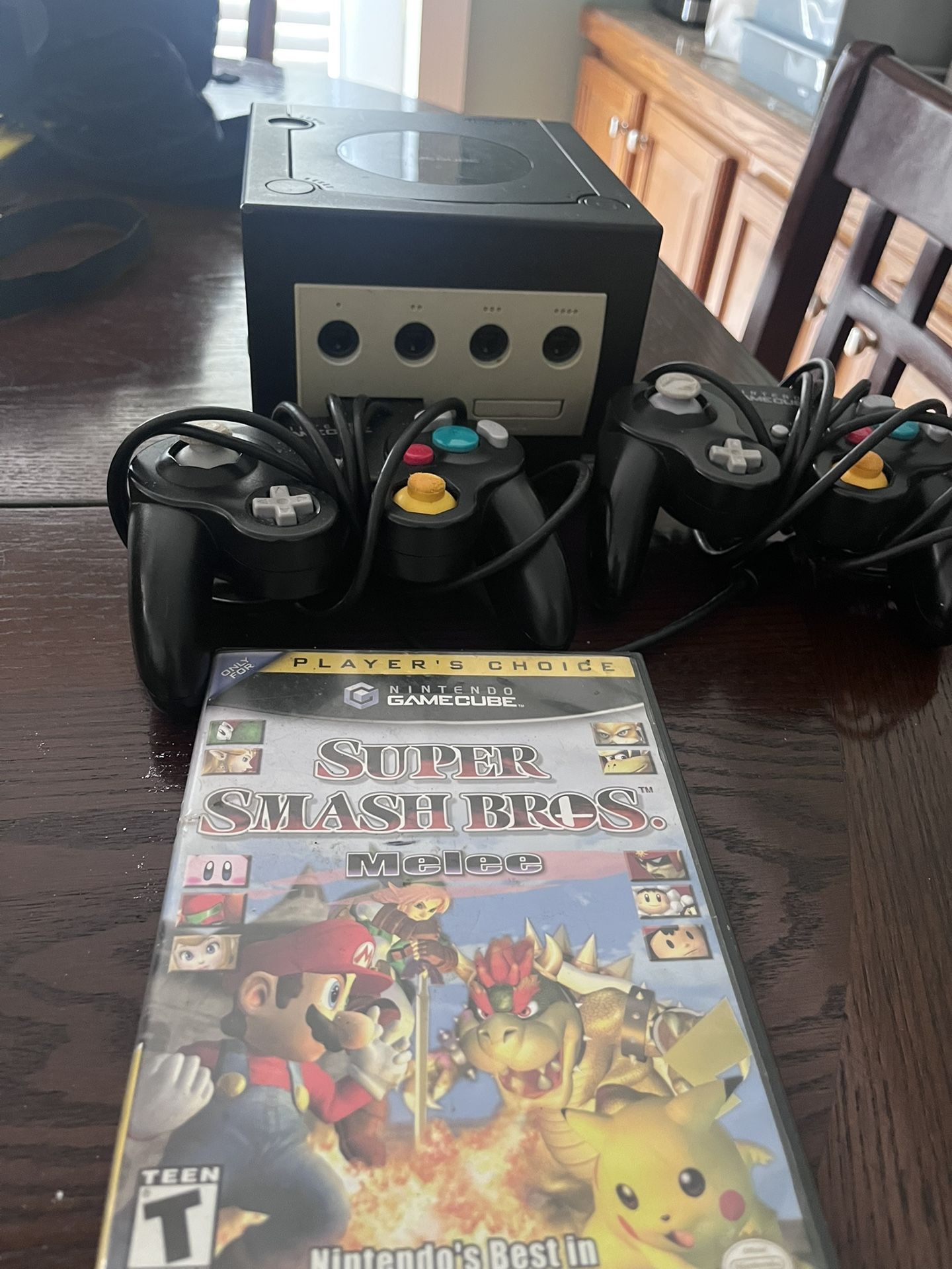 GameCube And Smash Bros Melees Two Original Controllers 