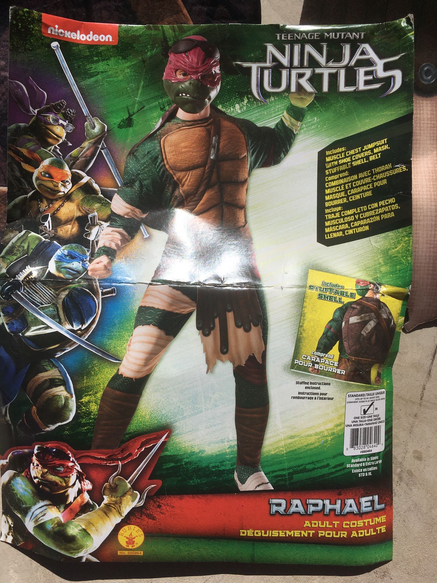 Teenage mutant ninja turtle Raphael costume