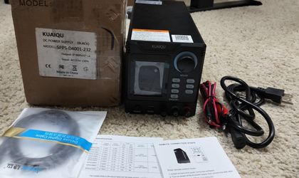DC power supply/ SPPS- D4001-232 / variable( 0- 400V/ 0-1A ) / KUAIQU / see discription 👍👍